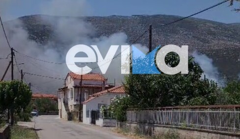 Μεγάλη φωτιά στην Εύβοια: Εστάλη 112 για εκκένωση του χωριού της Επισκοπής, ισχυρή κινητοποίηση της Πυροσβεστικής
