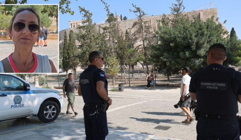 «Πήγε να σφάξει τη γυναίκα, ακούσαμε φωνές»: Γυναίκα περιγράφει την επίθεση στο ζευγάρι των Ελληνοαμερικανών στην Ακρόπολη