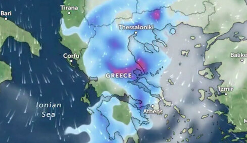 Κακοκαιρία με ισχυρές καταιγίδες και κεραυνούς, η πρόγνωση Τσατραφύλλια στο protothema για τις περιοχές στο «κόκκινο»