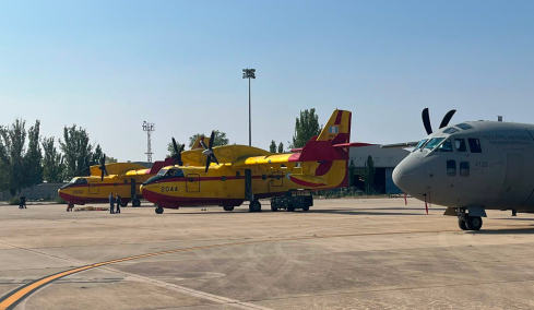 Μία ημέρα ακόμη στην Ισπανία τα ελληνικά Canadair, επιστρέφουν λόγω υψηλού κινδύνου πυρκαγιών
