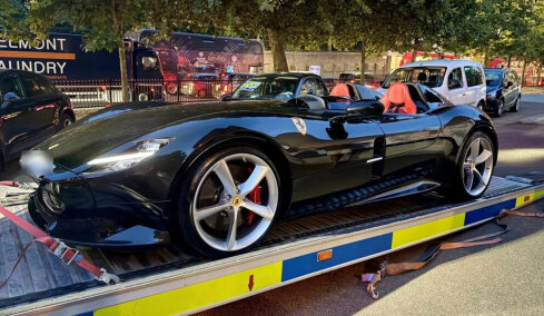 Οδηγούσε Ferrari 810 ίππων χωρίς δίπλωμα και ασφάλιση...