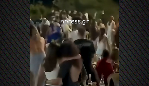 Άγριος καβγάς και ξύλο σε πανηγύρι στο Αντίρριο: Εκτοξεύτηκαν τραπέζια και καρέκλες, δείτε βίντεο 