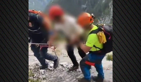 Επιχείρηση διάσωσης 34χρονου στον Όλυμπο - Μεταφέρθηκε με ασφάλεια και τον παρέλαβε το ΕΚΑΒ
