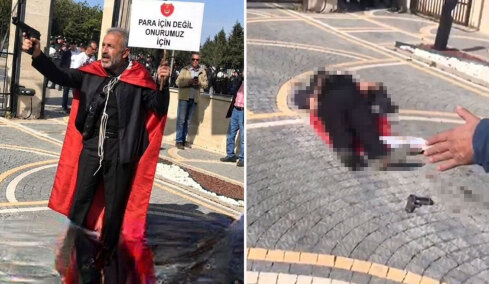 Σοκάρει το βίντεο της αυτοκτονίας απόστρατου αστυνομικού σε διαδήλωση για τις χαμηλές συντάξεις στην Τουρκία: Τέσσερις αυτόχειρες σε λίγες ημέρες
