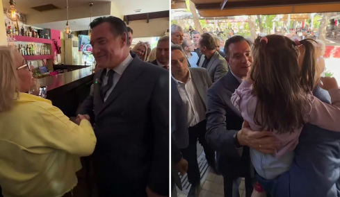 «Δείτε πόση αγάπη μου έδειξε ο κόσμος»: Στο Ίλιον ο Άδωνις Γεωργιάδης, «είσαι θεούλης» του είπε μια κάτοικος, βίντεο