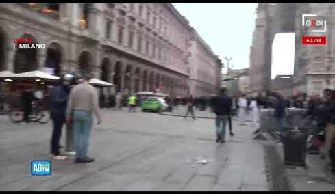 Milano, il giorno dopo le devastazioni, ancora tensione in città. La diretta