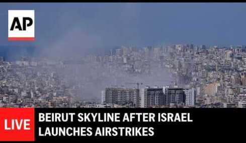 LIVE: Beirut skyline after Israel launches airstrikes