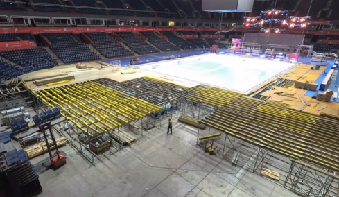 Η εντυπωσιακή μεταμόρφωση της αρένας του Βελιγραδίου: Από γήπεδο μπάσκετ σε πισίνα που φιλοξενεί το Ευρωπαϊκό πρωτάθλημα πόλο, βίντεο 