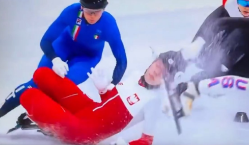 Σοκαριστικό βίντεο στους Χειμερινούς Ολυμπιακούς: Αθλήτρια πατινάζ ταxύτητας παραλίγο να χάσει το μάτι της από την λεπίδα πατινιού αντιπάλου