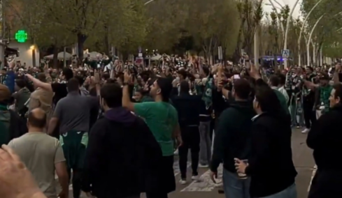 «Τρέλα» στη Σεβίλλη από τους οπαδούς του Παναθηναϊκού λίγες ώρες πριν την ρεβάνς με την Μπέτις, βίντεο 