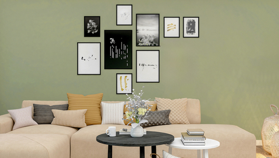 Ένας τοίχος, ένα κλικ, και το σπίτι ξαναγεννιέται  χρωματικά