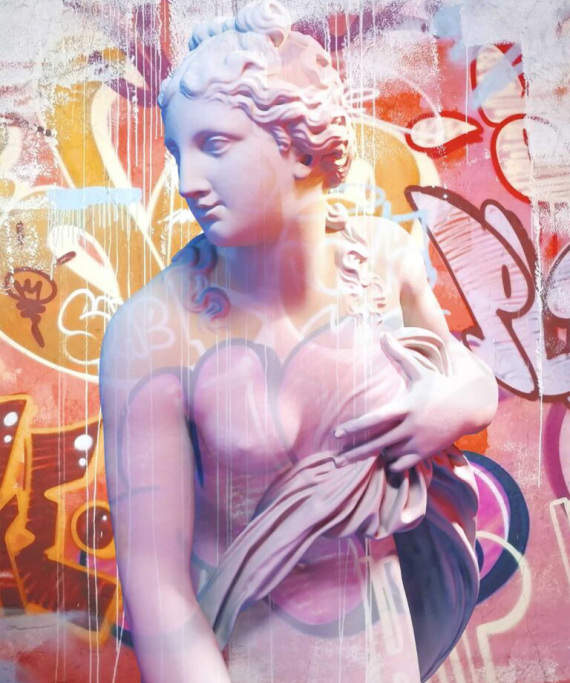 PichiAvo: Oι Ισπανοί καλλιτέχνες που συνδυάζουν το γκράφιτι με την αρχαία ελληνική μυθολογία