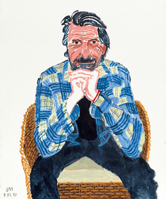 Όταν ο Χάρι Στάιλς συνάντησε τον θρυλικό ζωγράφο, Ντέιβιντ Χόκνεϊ