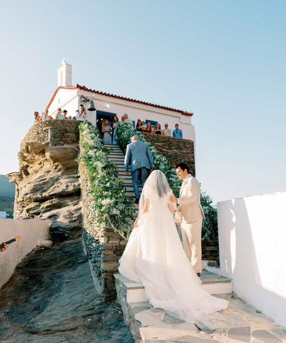 Γιώργος Εμπειρίκος και Jaclyn Vernet: Jet set γάμος στην Άνδρο