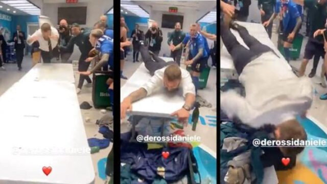 Euro 2020: Η τρέλα στα αποδυτήρια των Ιταλών μετά την κατάκτηση του τροπαίου - Δείτε βίντεο