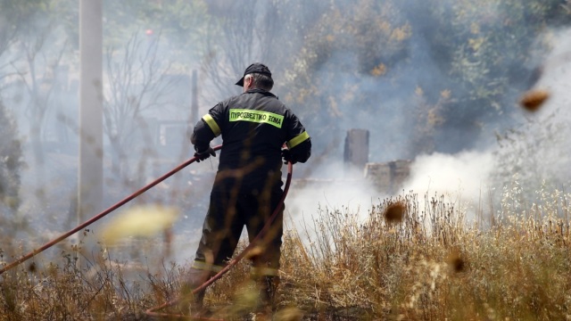 Χωρίς ενεργό μέτωπο η φωτιά στον Ξηροπόταμο Σαμοθράκης