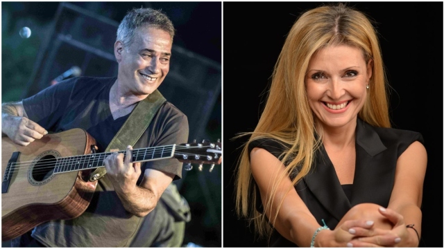 Ο Παντελής Θαλασσινός με την Όλγα Βενέτη στο Άλσος