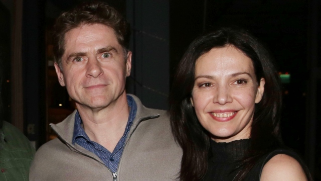 Ο Δημήτρης Λάλος και η Μαριλίτα Λαμπροπούλου στην παρουσίαση του νέου βιβλίου του Σπύρου Πετρουλάκη 
