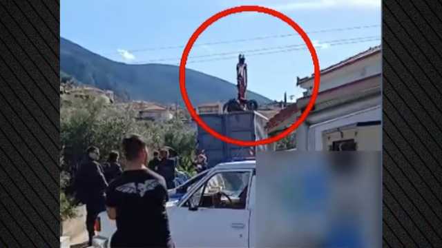 Ο γερανός ακούμπησε καλώδια ηλεκτροδότησης και οι δύο άνδρες πέθαναν από ηλεκτροπληξία, ντοκουμέντο από την τραγωδία στο Άστρος Κυνουρίας