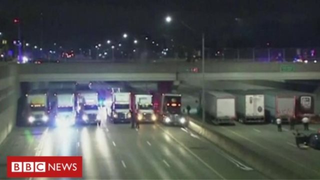 Βίντεο: Έκαναν «μαξιλάρι» από φορτηγά προκειμένου να εμποδίσουν αυτοκτονία στο Ντιτρόιτ