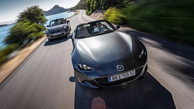 Η απόλυτη σύγκρουση: Mazda MX-5 SkyActiv 1.5 vs Mini Cooper Cabrio S