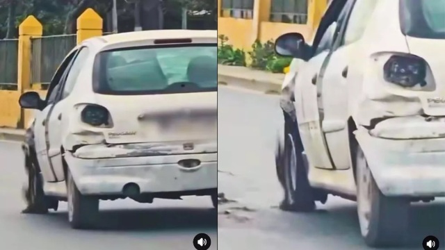 Video: Αυτοκίνητο... ερείπιο προκαλεί πανικό στην Κρήτη