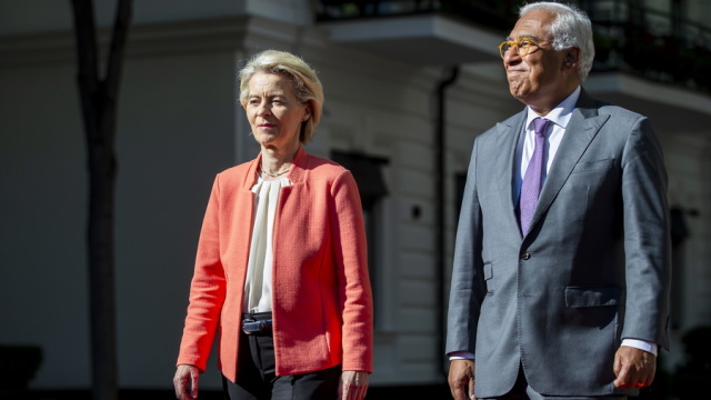 Ενωμένοι θα αποφασίσουμε την απάντηση της Ευρώπης στους δασμούς του Τραμπ, λένε Κόστα, Φον ντερ Λάιεν και Μακρόν