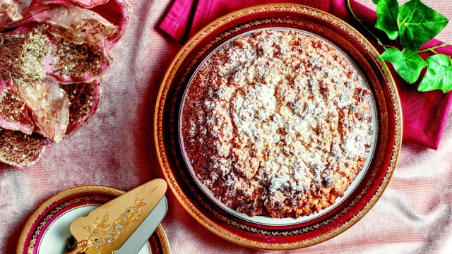 Βασιλόπιτα κέικ αμυγδάλου, χωρίς μίξερ