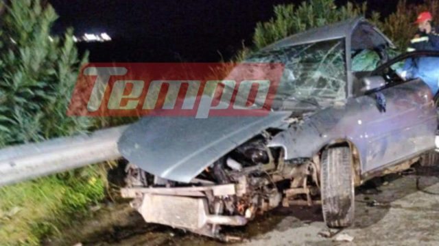 Τραγωδία στην παλαιά εθνική οδό Πατρών - Πύργου: Ένας νεκρός και δύο σοβαρά τραυματίες έπειτα από σύγκρουση δύο ΙΧ