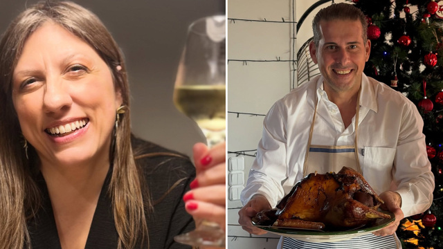 Ο Διαμαντής Καραναστάσης ανέβασε τη «χριστουγεννιάτικη» Ζωή Κωνσταντοπούλου να ποζάρει με ένα ποτήρι κρασί