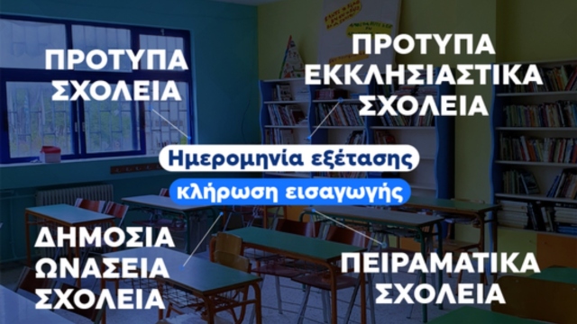 Σχολεία: Οι ημερομηνίες εξετάσεων και κλήρωσης στα Πειραματικά, Πρότυπα και Ωνάσεια