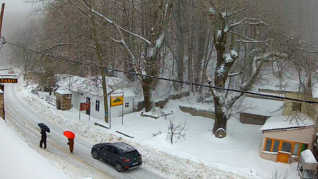 Χιόνια και χαμηλές θερμοκρασίες σε Πήλιο, ορεινή Φθιώτιδα, Καλάβρυτα και Τρίκαλα Κορινθίας, δείτε βίντεο 