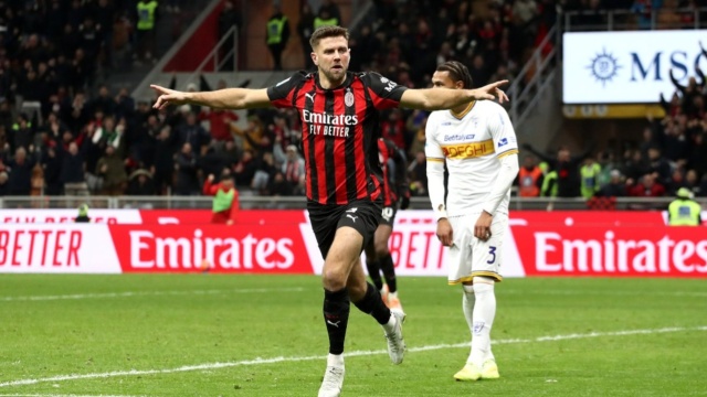 Serie A, Μίλαν-Λέτσε 1-0: O Φίλκρουγκ κράτησε τους ροσονέρι σε επαφή με τη κορυφή, δείτε τo γκολ
