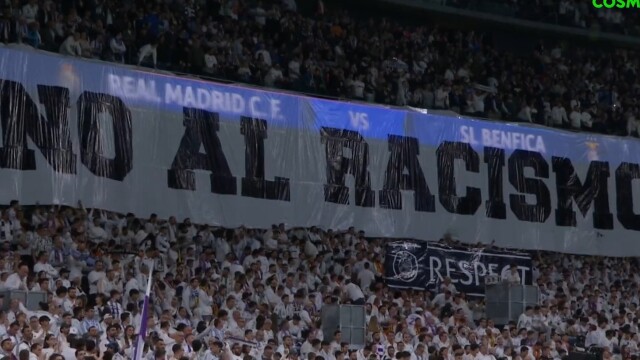 Απόλυτη στήριξη των οπαδών της Ρεάλ στον Βινίσιους: Το πανό τους κατά του ρατσισμού, δείτε βίντεο 