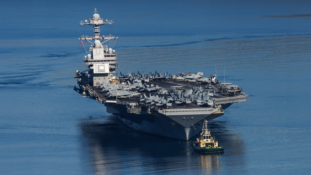 Σήμερα φτάνει στη Σούδα το αμερικανικό αεροπλανοφόρο «USS Gerald R. Ford»