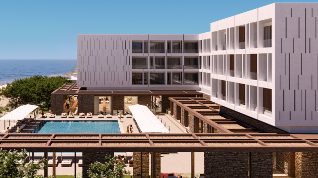 Η νέα εποχή της κυκλαδίτικης φιλοξενίας βρίσκεται μόλις λίγα λεπτά από τη Χώρα του νησιού