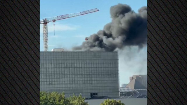 Συναγερμός στις Βρυξέλλες για φωτιά σε υπό ανέγερση μουσείο, δείτε βίντεο και φωτογραφίες