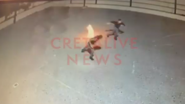 Βίντεο από τη στιγμή της πυροδότησης εκρηκτικού μηχανισμού σε σχολείο του Ηρακλείου, απομακρύνθηκαν τελευταία στιγμή οι μαθητές