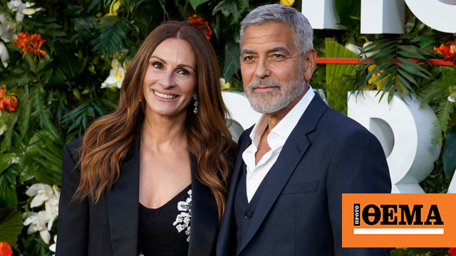 George Clooney on kissing Julia Roberts in front of his wife and children: ‘It was embarrassing’