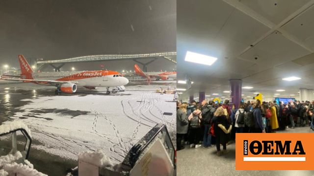 Snow in London: Chaos and disturbance at Gatwick Airport