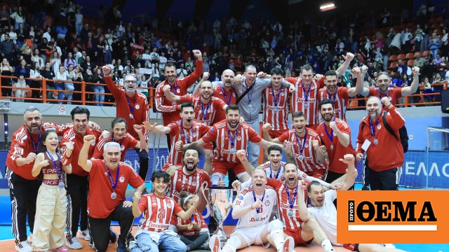 Men's Volleyball Cup Final – 4: Olympiacos beat Milos 3-2 in a shock final and claimed the trophy
