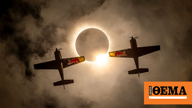 Pilots “dance” in the shadow of the largest solar eclipse ever