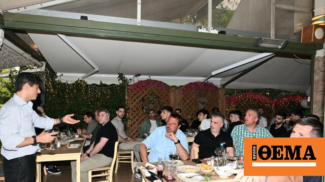 Dimitris Giannakopoulos dinner with the team before the Final Four