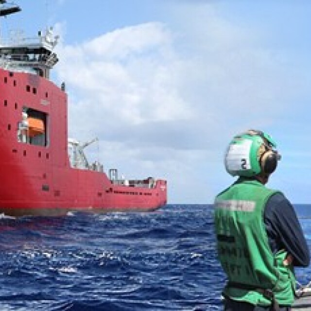 Floating objects were found in the area where the black boxes emit signals