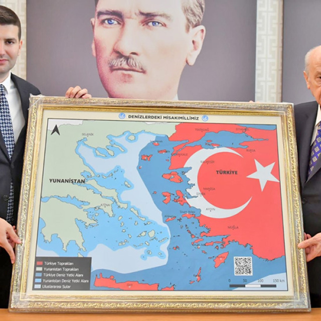 O Mπαχτσελί, ο προκλητικός χάρτης και η σιγή Ερντογάν