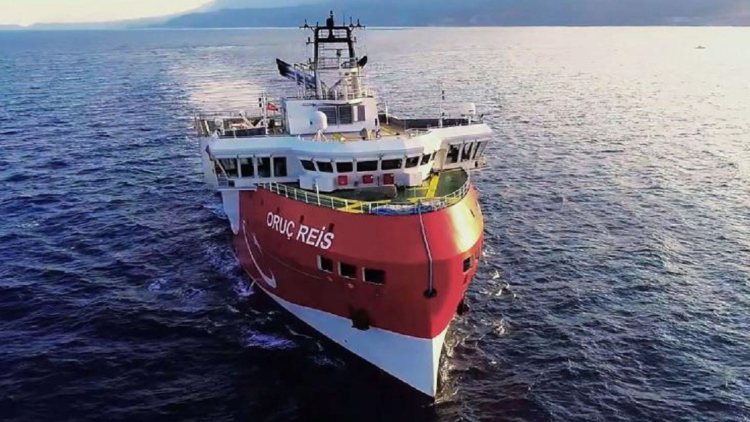 Navtex από την Τουρκία για έρευνες του Oruc Reis σχετικά με αγωγό φυσικού αερίου προς τα Κατεχόμενα
