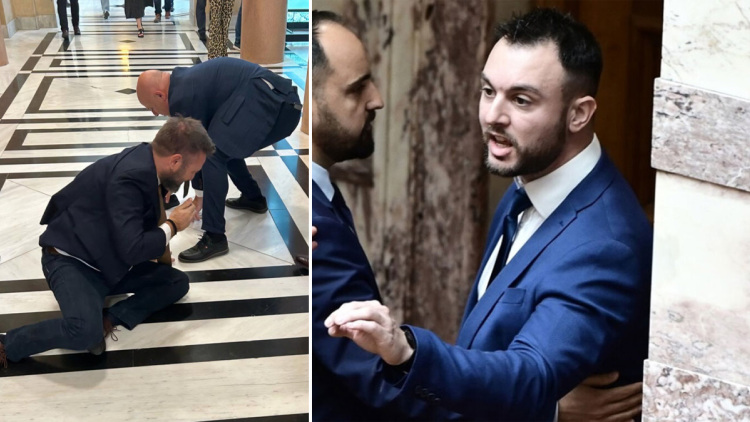 Άρχισε η δίκη του βουλευτή Κων. Φλώρου για την επίθεση με μπουνιές στον συνάδελφο του Βασίλη Γραμμένο