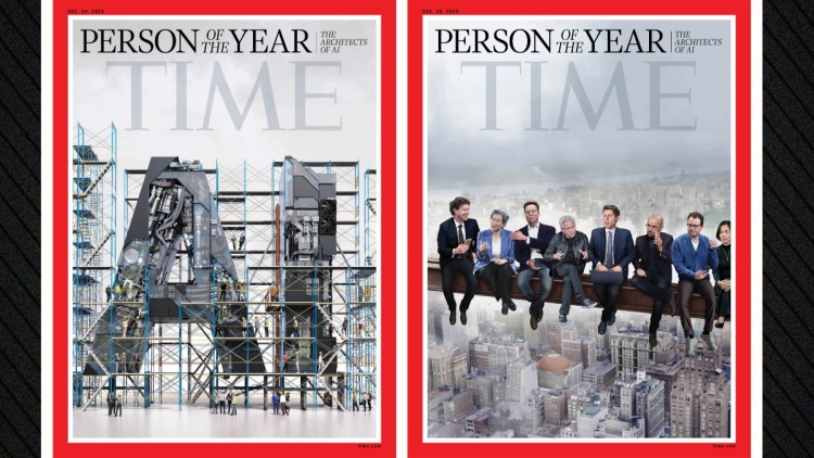 Το περιοδικό Time ανακήρυξε τους αρχιτέκτονες της τεχνητής νοημοσύνης ως «Πρόσωπο της Χρονιάς» για το 2025