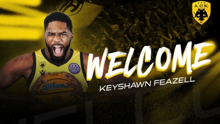 Παίκτης της ΑΕΚ έως το 2027 ο Αμερικανός σέντερ ΚιΣον Φίζελ 