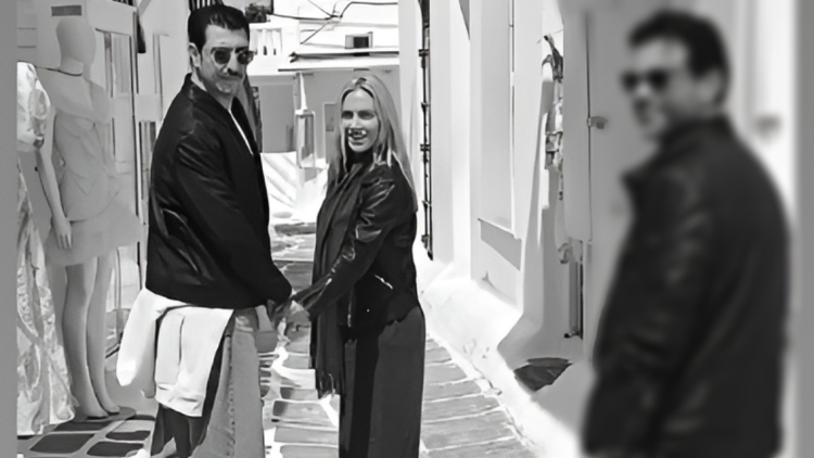 Ντορέττα Παπαδημητρίου και Γιώργος Γεροντιδάκης πιασμένοι χέρι χέρι στη Μύκονο